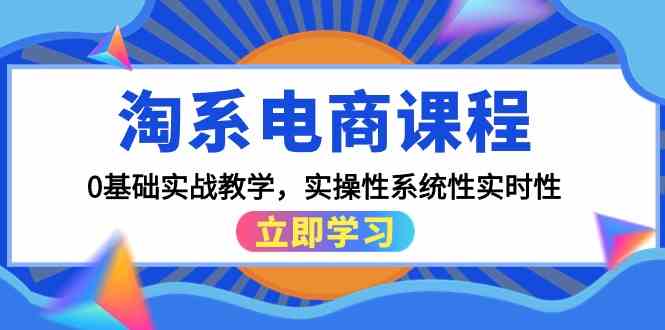 淘系电商课程，0基础实战教学，实操性系统性实时性（15节课）-大大联盟